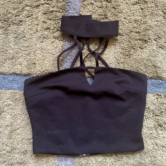 Seek the Label / Black Halter Top - Picture 1 of 1